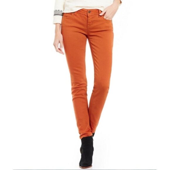 $100 Miss Me Autumn Orange skinny Jeans - Picture 1 of 12
